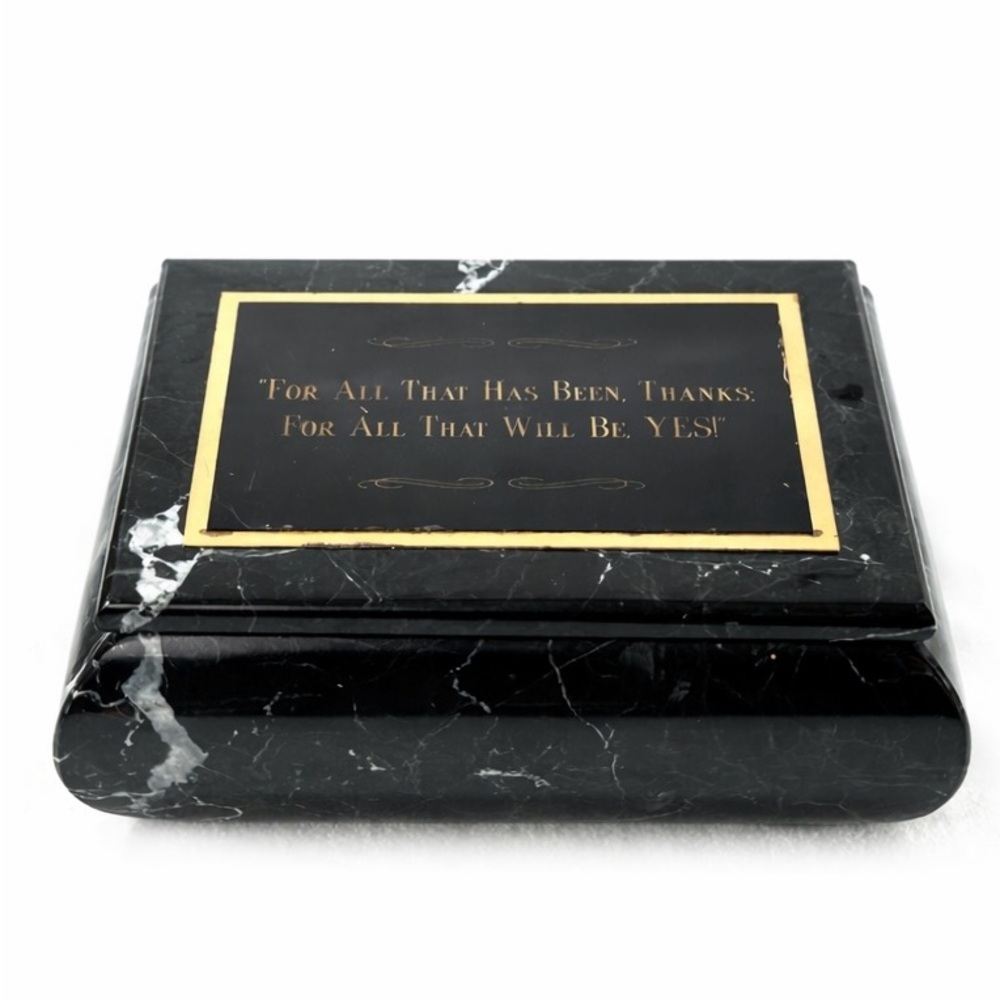 Black Marble Keepsake Box – Awards by Kay – Inspirational Quote
